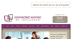 Desktop Screenshot of connectedwomenofinfluence.com